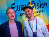 Jan Böhmermann y Olli Schulz, anfitriones de Eurovisión para la emisora austríaca FM4.