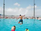 La piscina municipal de Montjuïc, en Barcelona.