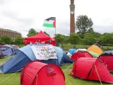 Acampada multitudinaria universitaria en apoyo al pueblo palestino