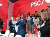 El líder del PSC y candidato del partido a la Presidencia de la Generalitat, Salvador Illa