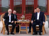 Vladimir Putin y Xi Jinping, presidentes de Rusia y China, durante la visita del líder ruso a China