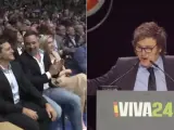 Javier Milei se arrancó a cantar un tema de La Renga en el inicio de su discurso en Madrid.