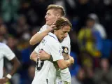 Luka Modric y Toni Kroos, durante un partido con el Real Madrid.