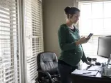 Embarazada en el trabajo.
