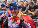 Jorge Martín celebra su victoria en Le Mans