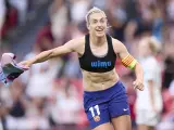 Alexia Putellas of FC Barcelona celebrates after scoring goal during the UEFA Women's Champions League 2023/24 Final match between FC Barcelona and Olympique Lyonnais at San Mames on May 25, 2024, in Bilbao, Spain. Ricardo Larreina / AFP7 / Europa Press 25/5/2024 ONLY FOR USE IN SPAIN