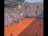 Locura absoluta con Rafa Nadal en su último entrenamiento.