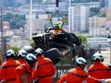 El brutal accidente de Checo Pérez en el Gran Premio de Mónaco.