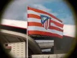 El escudo del Atlético de Madrid.