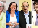 Candidatos de los partidos de la coalición Ahora Repúblicas.