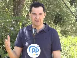 El presidente del PP de Andalucía y de la Junta, Juanma Moreno