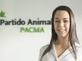 Cristina García, candidata de PACMA.