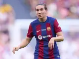 Mariona Caldentey of FC Barcelona looks on during the UEFA Women's Champions League 2023/24 Final match between FC Barcelona and Olympique Lyonnais at San Mames on May 25, 2024, in Bilbao, Spain. Ricardo Larreina / AFP7 / Europa Press 25/5/2024 ONLY FOR USE IN SPAIN