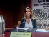 Leticia Lauffer, empresaria de Wakalua, este mi&eacute;rcoles en el Senado.