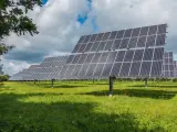 Paneles solares energía renovable energía verde