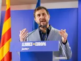 El candidato de Junts a las elecciones europeas, Toni Comín.