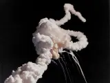 Explosión del transbordador Challenger.