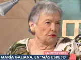 La actriz María Galiana, durante su entrevista en 'Espejo Público'.