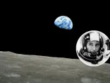 Icónica foto de la Tierra tomada desde la Luna por el astronauta William Anders.