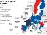 Mapa de resultados de la UE.