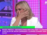 Marta Riesco llorando en 'Ni que fuéramos'.