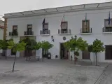 La facha del ayuntamiento de Zafra, en Badajoz.
