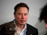 Elon Musk, en la 'AI safety summit' celebrada en Reino Unido.