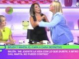 Enfrentamiento de Marta Riesco y Belén Esteban en 'Ni que fuéramos shhh'.