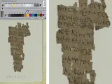 Fragmento de papiro de los siglos IV al V.