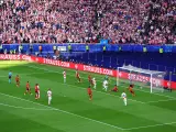 Gol de Croacia a España, anulado por el VAR