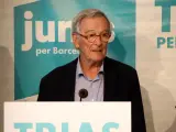 El líder de Junts en el Ayuntamiento de Barcelona, ​​Xavier Trias, en rueda de prensa.