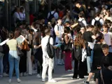 Estudiantes el primer día de las pruebas de la EBAU, en la Universidad de Espinardo, a 5 de junio de 2024, en Murcia.