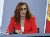 La ministra de Sanidad, Mónica García, ofrece una la rueda de prensa posterior a la reunión semanal del Consejo de Ministros, este martes, en Madrid.