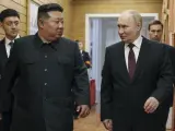 Kim Jong Un recibe a Putin en Pionyang en la primera visita desde el año 2000.