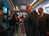 El alcalde, José Luis Sanz, inaugura la ampliación del tranvía hasta Eduardo Dato
