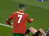 El antideportivo gesto de Cristiano Ronaldo en el 2-1 de Portugal a República Checa