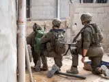 Varios soldados israelíes durante una operación.