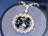 Imagen del Diamante Hope, también conocido como Diamante de la esperanza, expuesto en el Museo Smithsonian.