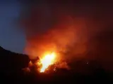 Incendio en la isla griega de Hidra.