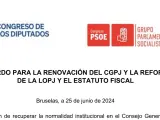 Acuerdo al que han llegado PP y PSOE para el CGPJ.