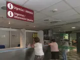 Ventanilla de admisión del Hospital Virgen del Rocío de Sevilla.