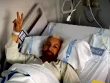 José Manuel Parada en el hospital.