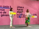 La ministra de Igualdad, Ana Redondo, y la Delegada del Gobierno contra la Violencia de Género, Carmen Martínez, en la presentación de la campaña. EUROPA PRESS 25/6/2024