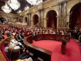 El Parlament durante la sesión constituyente.