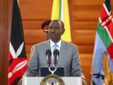 El presidente de Kenia, William Ruto, durante su discurso sobre el estado de la nación.