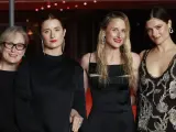 Meryl Streep con sus tres hijas, Grace, Mamie y Louisa, en 2023.