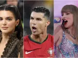 Kendall Jenner, Cristiano Ronaldo y Taylor Swift