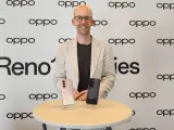 Arne Herkelmann, jefe de producto de OPPO Europa, tras el evento de lanzamiento de los Reno12, desarrollado en Ibiza