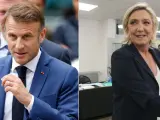 Emmanuel Macron y Marine Le Pen.