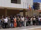 Minuto de silencio en el Ayuntamiento de Fuengirola.